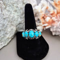 5-stone South Hills Turquoise Ring in 925 Silver