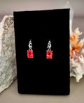 925 Sterling Silver Cushion-Cut Mystic Quartz & Glass Assembled Drop Earrings